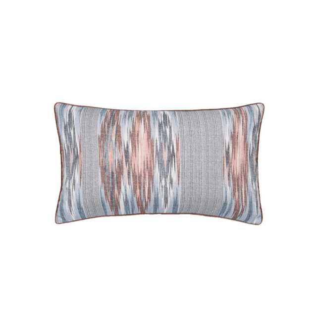 Bedeck of Belfast Estelle Cushion 70cm x 40cm, Chambray/Pink - image 1