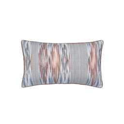 Bedeck of Belfast Estelle Cushion 70cm x 40cm, Chambray/Pink