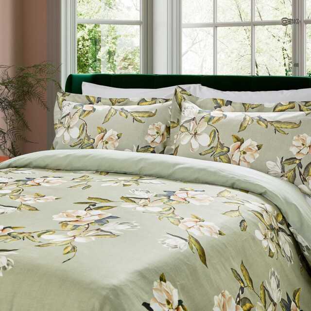 Ted Baker Opal Floral Double Duvet Cover SET, Sage - image 1