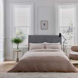 Bedeck of Belfast Fine Linens Ravello Double Duvet Cover Set, Truffle - thumbnail 2