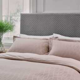 Bedeck of Belfast Fine Linens Ravello Double Duvet Cover Set, Truffle - thumbnail 1