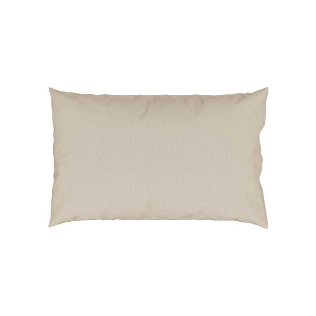 Bedeck of Belfast 200 Thread Count Plain Dye Standard Pillowcase, Stone - image 1