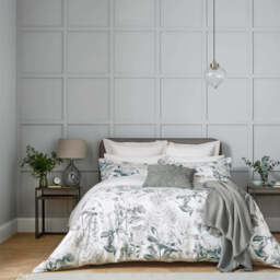 Sanderson King Protea Double Duvet Cover SET, Grey & Linen - thumbnail 2