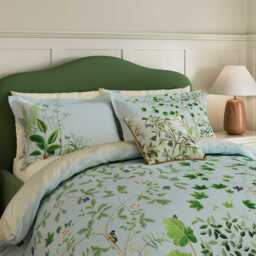Sanderson Sycamore & Oak Double Duvet Cover SET, Sky Blue