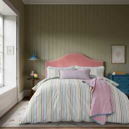 Land & Shore Barrow Stripe Single Duvet Cover Set, Multi - thumbnail 2