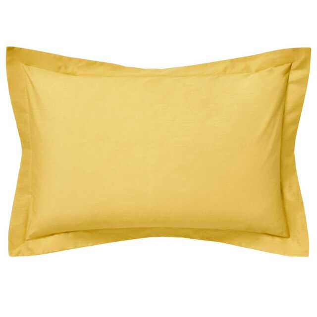 1951 50/50 Percale Oxford Pillowcase, Ochre