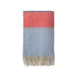 Land & Shore Landscape Woven Throw, Blue/Red - thumbnail 1