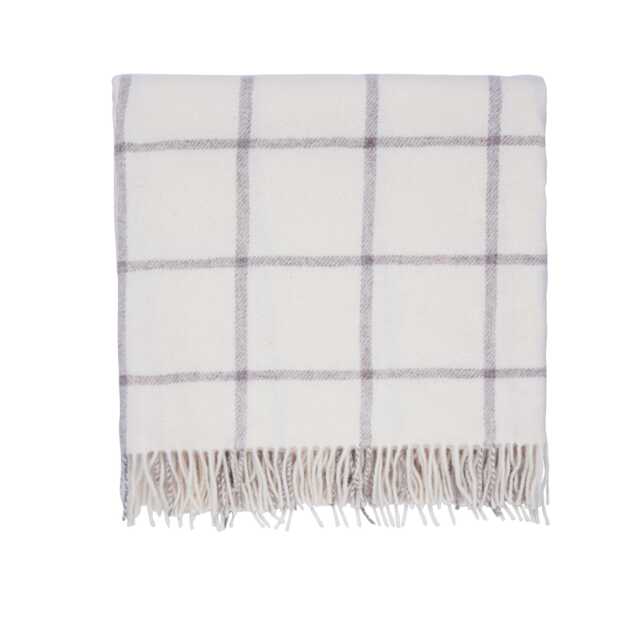 Murmur Beau Wool Throw, Linen - image 1