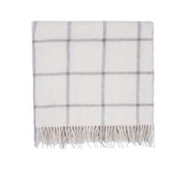 Murmur Beau Wool Throw, Linen - thumbnail 1
