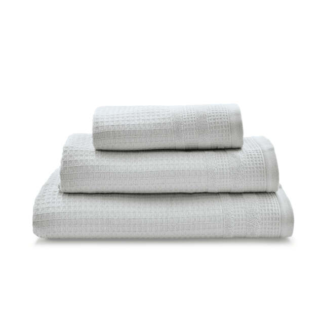 Murmur Spa Collection Waffle Bath Towel, Cloud Grey - image 1