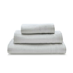 Murmur Spa Collection Waffle Hand Towel, Cloud Grey