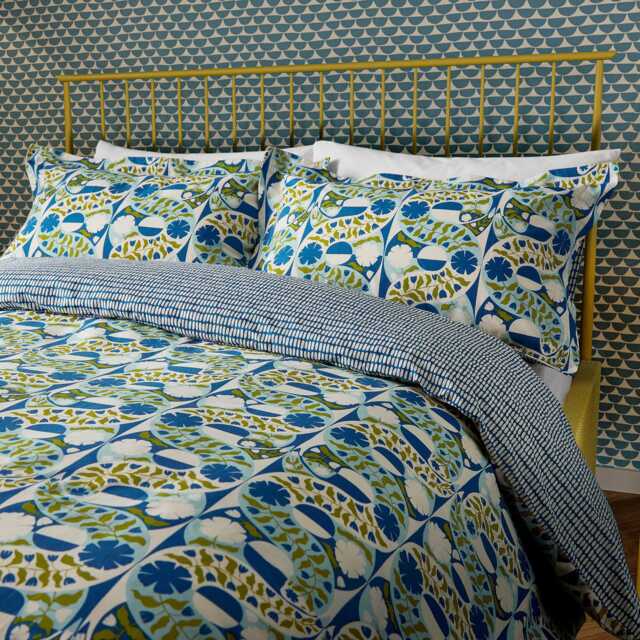 Scion Twist & Turn Kingsize Duvet Cover Set, Indigo - image 1