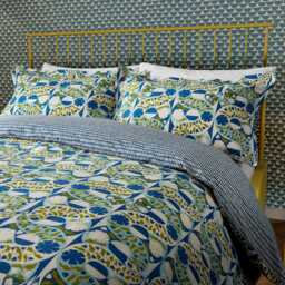 Scion Twist & Turn Kingsize Duvet Cover Set, Indigo