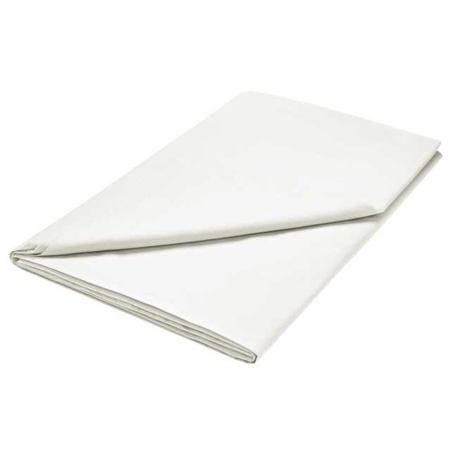 1951 Plain Dye Percale Single Flat Sheet, Cream