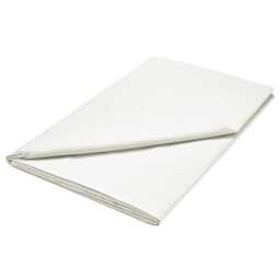 1951 Plain Dye Percale Single Flat Sheet, Cream