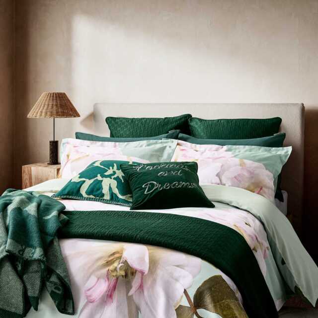 Ted Baker Gardenia Floral Double Duvet Cover Set, Mint - image 1