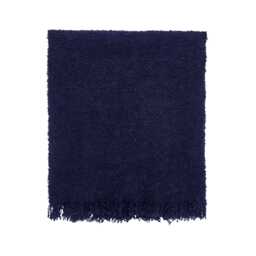 Bedeck of Belfast Boucle Throw, Navy