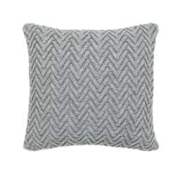 Murmur Harris Chunky Knit Cushion 50cm x 50cm, Cloud Grey