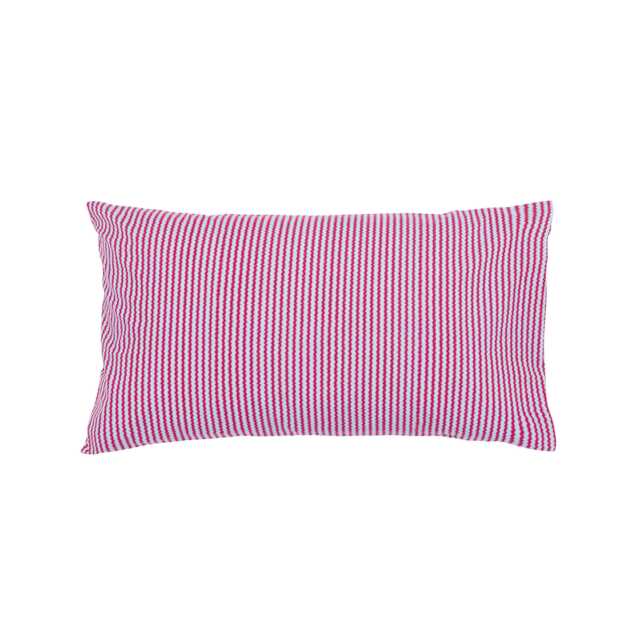 Land & Shore Rowallane Pair of Standard Pillowcases, Blue/Red - image 1
