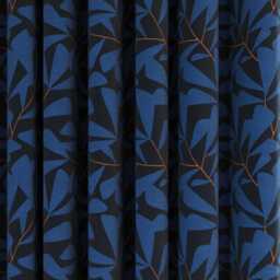 "Helena Springfield Simply Scandi Leni Lined Curtains 90"" x 72"", Blue" - thumbnail 2
