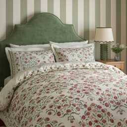 Sanderson Ottoman Kingsize Duvet Cover SET, Rose & Olive