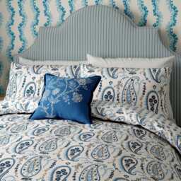 Sanderson Amanpuri/Jamilia Cushion 45cm x 45cm, Blue - thumbnail 2