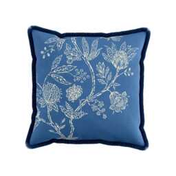 Sanderson Amanpuri/Jamilia Cushion 45cm x 45cm, Blue - thumbnail 1