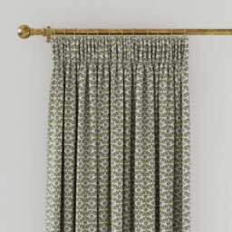 "Joules Floral Foulard Lined Curtains 90"" x 72"", Creme/Multi"