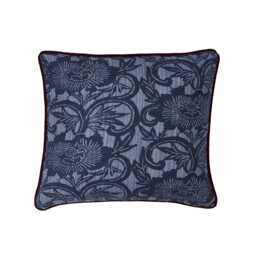 Bedeck of Belfast Stafford Cushion 50cm x 50cm, Navy & Red