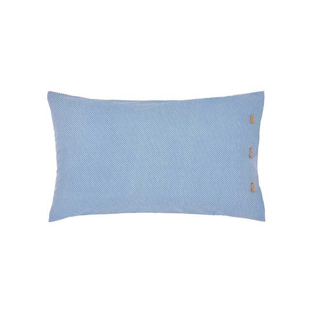 Bedeck of Belfast Nahla Pair of Standard Pillowcases, Cobalt Blue & Navy - image 1