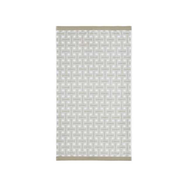 Bedeck of Belfast Rana Bath Towel, Chartreuse/Silver - image 1