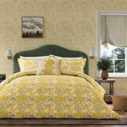 Morris & Co X Emery Walker Elmcote Single Duvet Cover Set, Sunflower - thumbnail 2