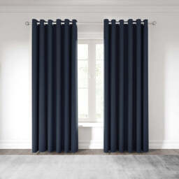 "Nalu Nicole Scherzinger Kalo Lined Curtains 66"" x 90"", Blue" - thumbnail 2