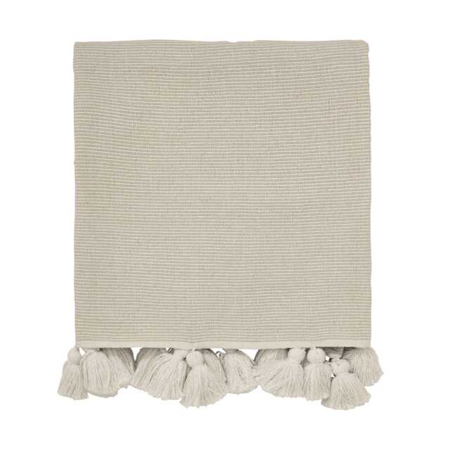 William Morris Pure Torshavn Woven Throw, Linen - image 1