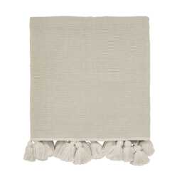 William Morris Pure Torshavn Woven Throw, Linen