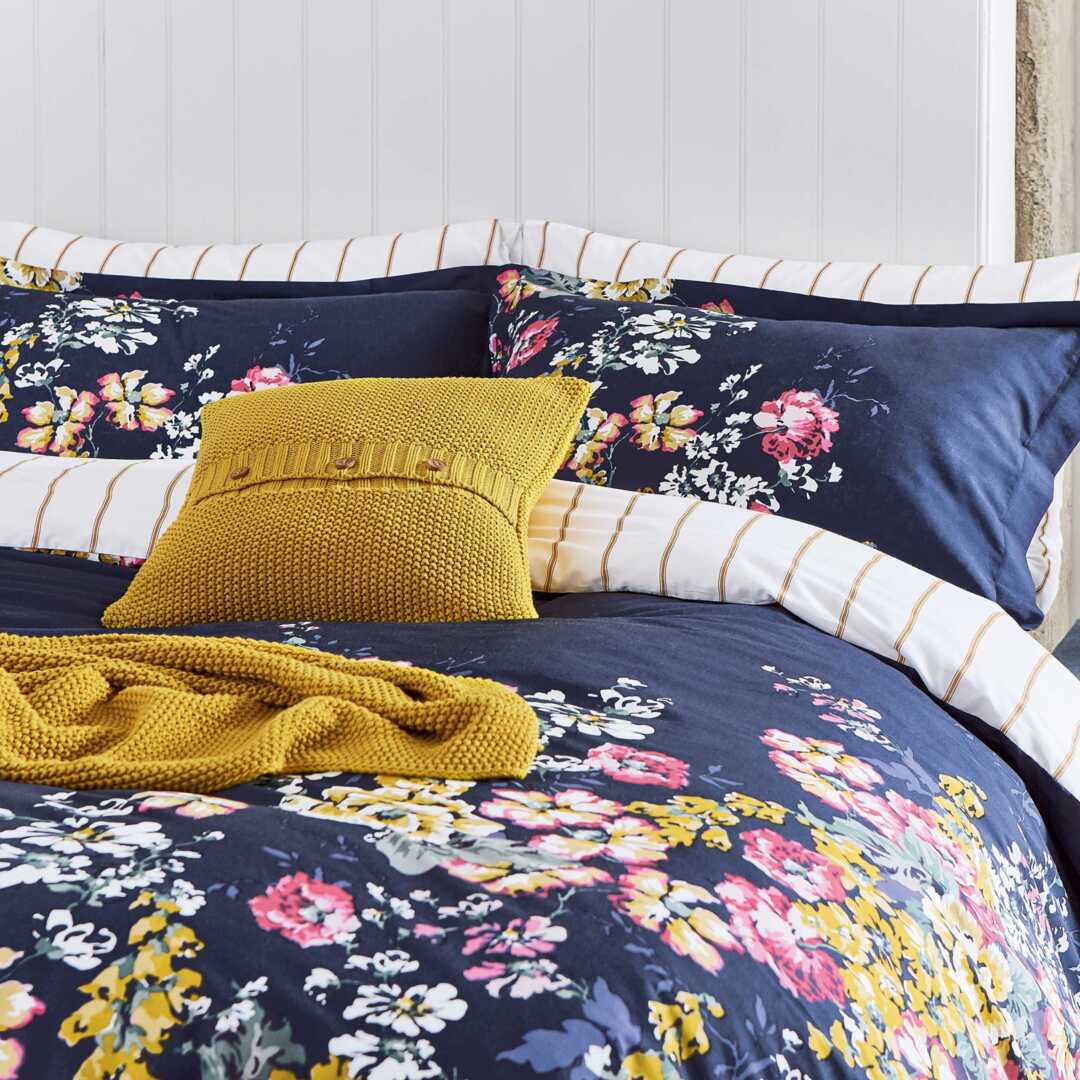 Joules Bedding, Moss Stitch Cushion, Yellow by Bedeck Home