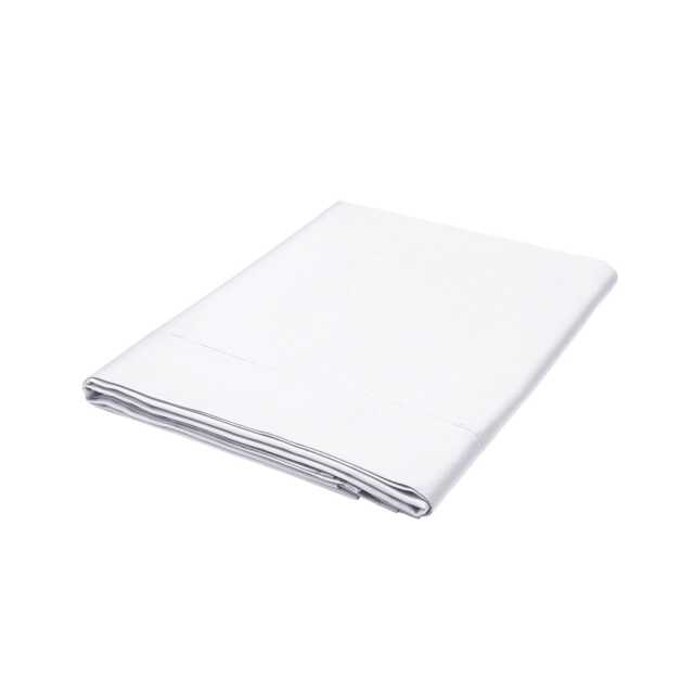 Bedeck of Belfast Fine Linens 600 Thread Count Egyptian Cotton Kingsize Flat Sheet, White - image 1