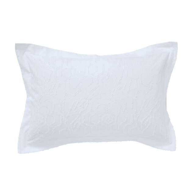 Bedeck Of Belfast Kali Oxford Pillowcase, White - image 1
