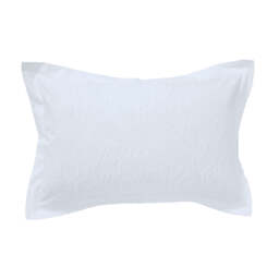 Bedeck Of Belfast Kali Oxford Pillowcase, White - thumbnail 1