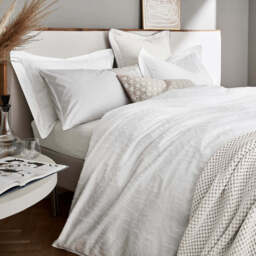 Bedeck Of Belfast Kali Oxford Pillowcase, White - thumbnail 2