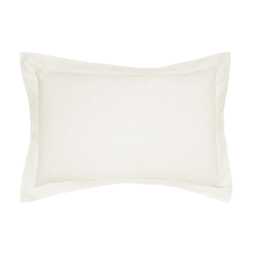 Helena Springfield Plain Dye, 50/50 Percale, Oxford Pillowcase, Ivory