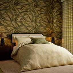 Harlequin Frescoes Super Kingsize Duvet Cover SET, Sandstone & Olivine - thumbnail 2