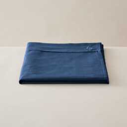 Ted Baker 250 Thread Count Plain Dye Super Kingsize Flat Sheet, Navy - thumbnail 2