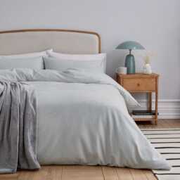 Helena Springfield Brushed Cotton Kingsize Duvet Cover SET, Silver - thumbnail 2