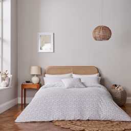Murmur Mae Kingsize Duvet Cover SET, Cloud Grey - thumbnail 2