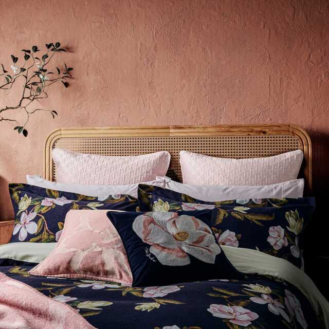 Ted Baker Opal Floral Double Duvet Cover Set, Navy - image 1
