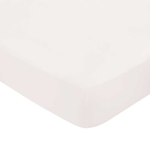 Bedeck of Belfast Fine Linens 1000 Thread Count Egyptian Cotton Double Fitted Sheet, Chalk - image 1