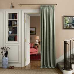 "Joules Floral Foulard Lined Curtains 66"" x 54"", Green" - thumbnail 2