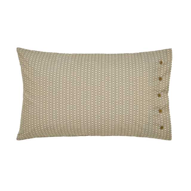 Bedeck of Belfast Avero Pair of Standard Pillowcases, Teal - image 1
