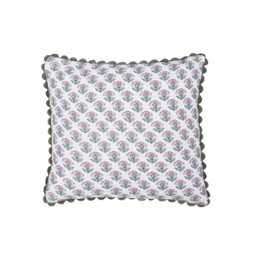 Joules Indienne Blockprint Cushion 45cm x 45cm, Khaki